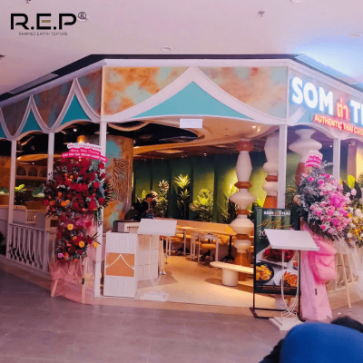 NHÀ HÀNG SOM TUM THÁI VỚI SƠN HIỆU ỨNG REP