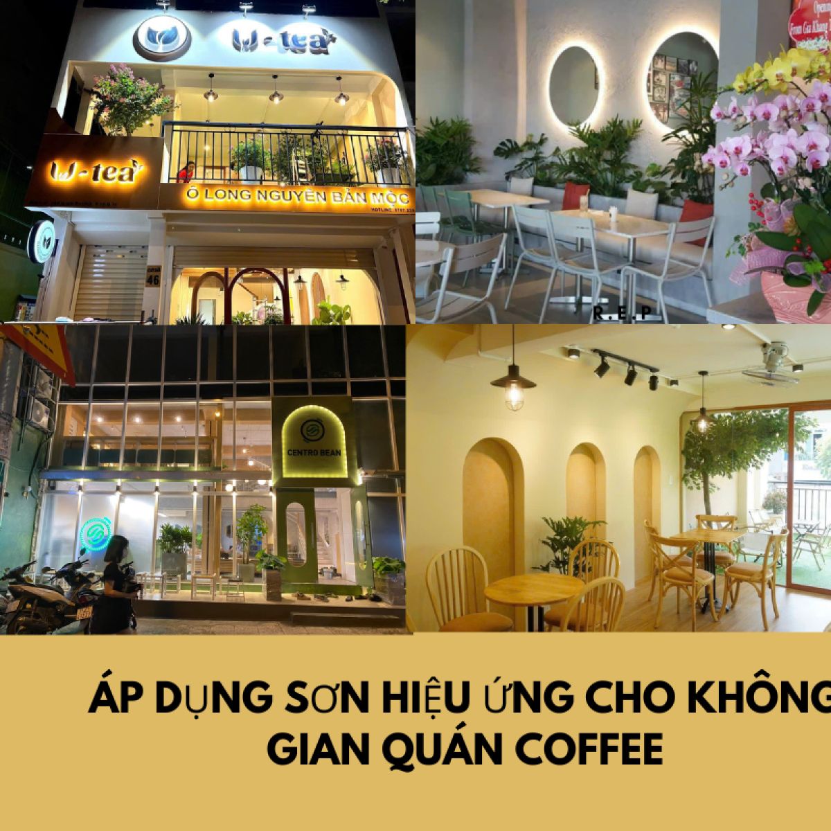 Sơn Hiệu Ứng Ứng Dụng Tại Qu&aacute;n Cafe &ndash; Xu Hướng Thiết Kế Tạo N&ecirc;n Kh&ocirc;ng Gian Độc Đ&aacute;o