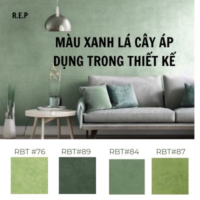 MÀU XANH LÁ CÂY ÁP DỤNG VÀO THIẾT KẾ NHÀ Ở