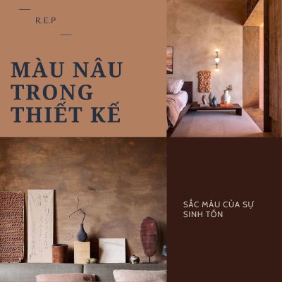 MÀU NÂU TRONG THIẾT KẾ NHÀ Ở