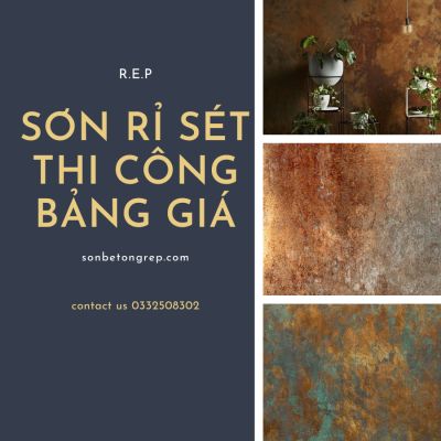 SƠN HIỆU ỨNG RỈ SÉT, THI CÔNG VÀ BẢNG GIÁ