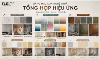 BẢNG GI&Aacute; SƠN HIỆU ỨNG REP - TRANG TR&Iacute; KH&Ocirc;NG GIAN CAO CẤP