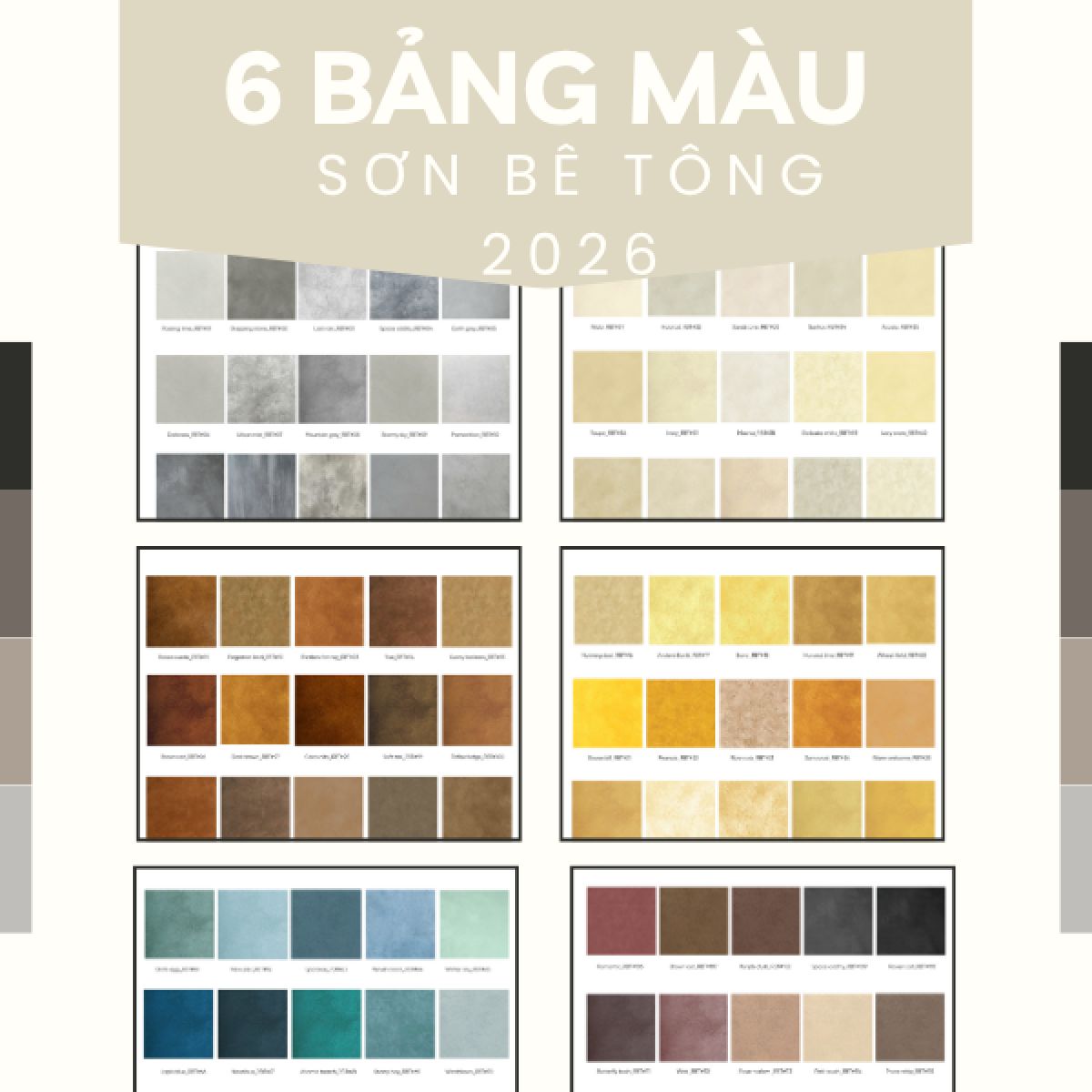 6 BẢNG M&Agrave;U SƠN B&Ecirc; T&Ocirc;NG 2026 CỰC HOT, TH&Aacute;CH THỨC MỌI KH&Ocirc;NG GIAN KIẾN TR&Uacute;C