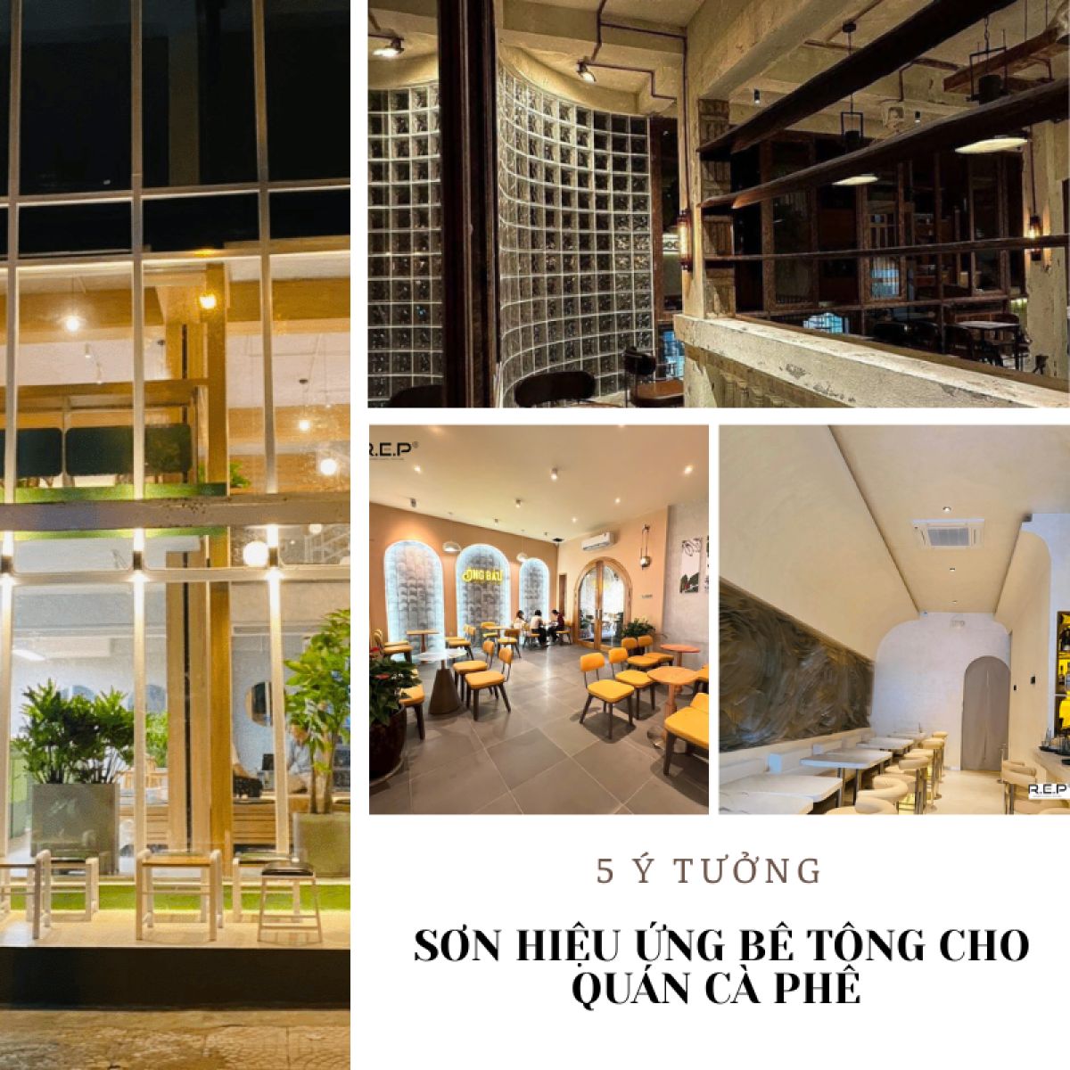 5 &Yacute; TƯỞNG PHỐI SƠN HIỆU ỨNG B&Ecirc; T&Ocirc;NG CHO QU&Aacute;N C&Agrave; PH&Ecirc; C&Aacute; T&Iacute;NH, HIỆN ĐẠI